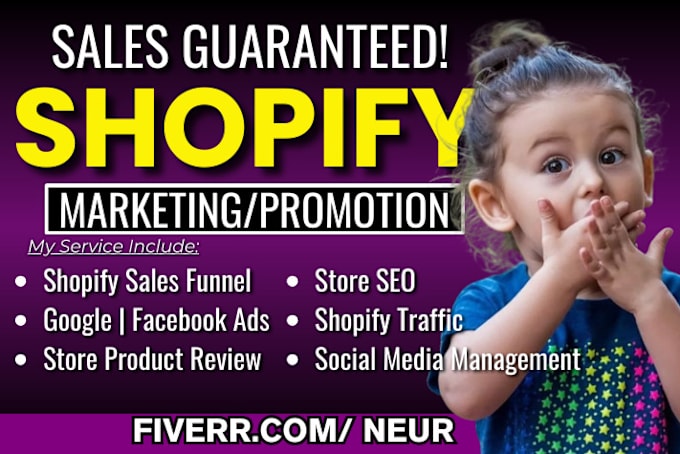 Gig Preview - Increase shopify sales boost dropshipping marketing advertising store promotion