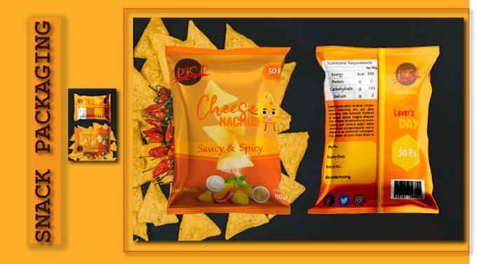 Gig Preview - Design professional snack packaging, food packaging