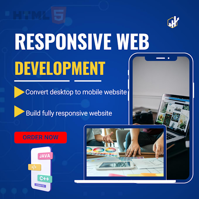 Gig Preview - Create a fully responsive mobile friendly website