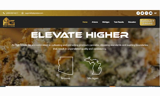 Gig Preview - Design cbd store, cannabis shopify store, marijuana website