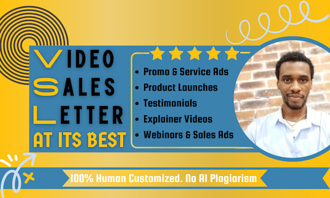 Gig Preview - Write powerful video sales letter scripts for webinars and vsl ads