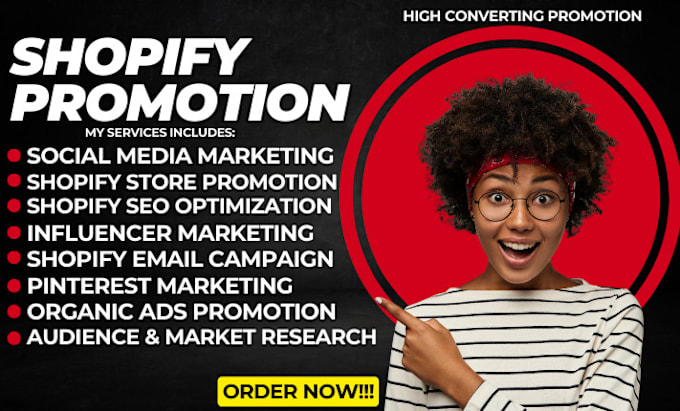 Gig Preview - Promote your shopify, etsy store and ecommerce marketing to increase sales