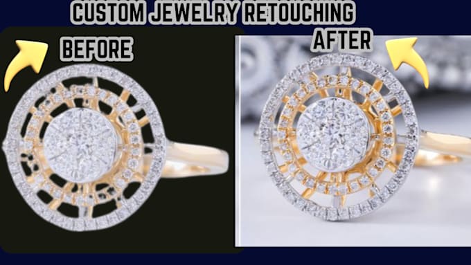 Gig Preview - Do quality jewelry retouching photo editing product image editing high glossy