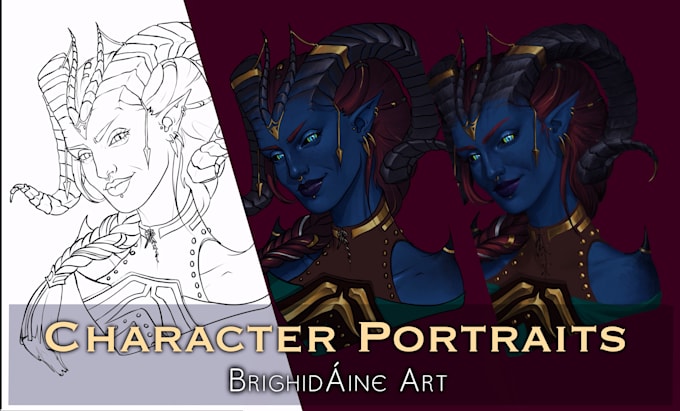 Bestseller - create a custom portrait of your character