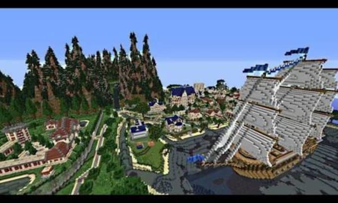 Gig Preview - Create minecraft maps ,map builders, minecraft spawn,server