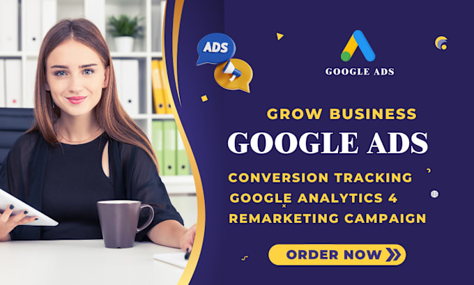 Gig Preview - Set up google PPC ads display ads with conversion tracking