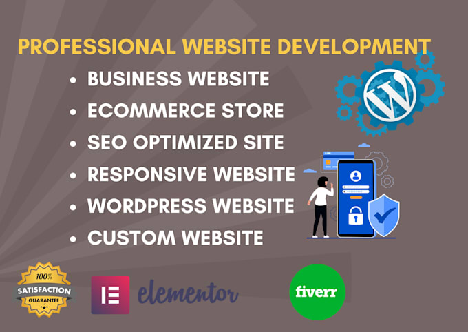 Gig Preview - Build business website and wordpress website design