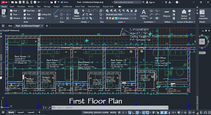 Gig Preview - Draw your architectural plans in PDF to autocad