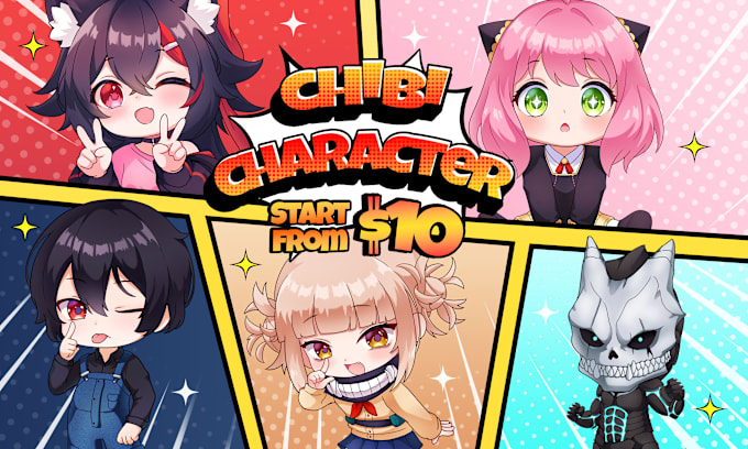 Gig Preview - Draw chibi art pfp, anime pfp, chibi vtuber, chibi art