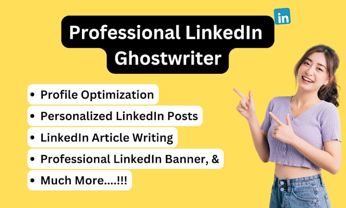 Gig Preview - Write linkedin posts for you