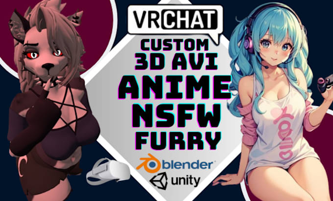 Gig Preview - Do vrchat avatar 3d model vtuber furry avatar anime