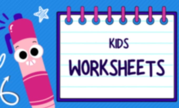 Gig Preview - Design custom worksheets and activity books for kids