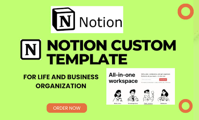 Gig Preview - Setup notion and notion templates, notion database for you