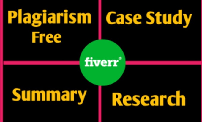 Gig Preview - Do case study analysis, research and summary writing