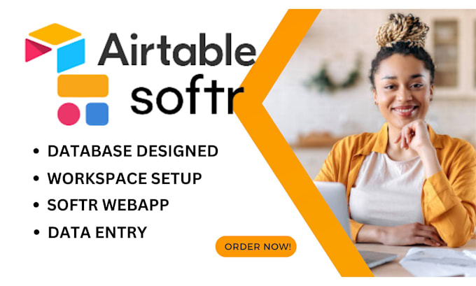 Gig Preview - Design softr webapp, airtable database, softr airtable setup airtable automation