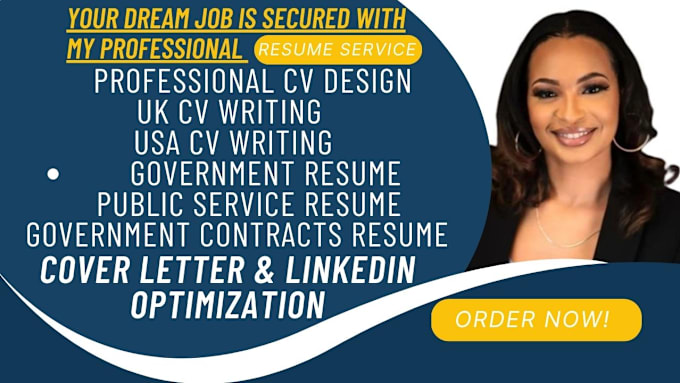 Gig Preview - Design a professional UK, USA, australia CV, resume, cover letter, and linkedin