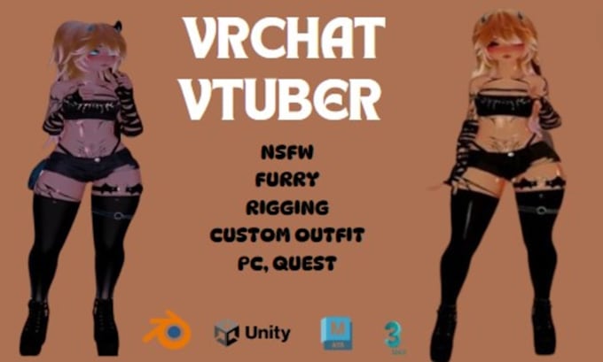 Bestseller - edit, create vrchat avatar, anime, furry avatar, nsfw, vr character, vtuber