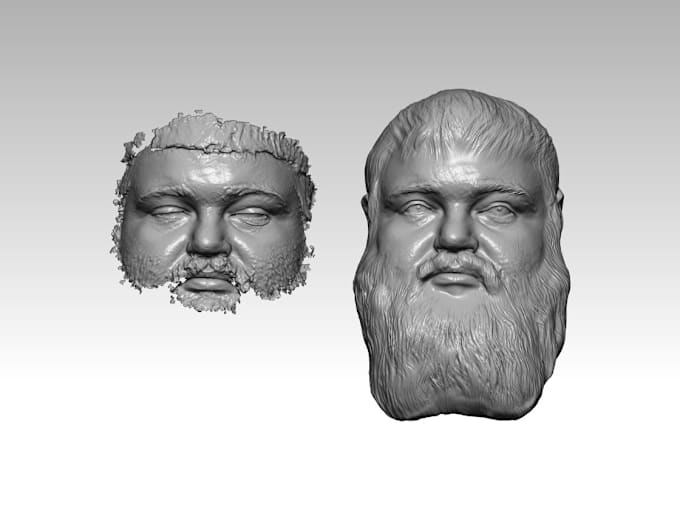 Gig Preview - Fix and cleanup your face 3d scan