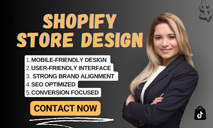 Gig Preview - Build shopify website shopify store design or shopify redesign