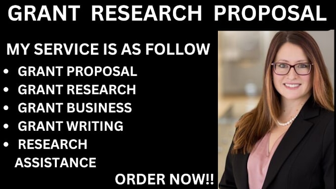 Gig Preview - Write and research grant opportunities and pursue a strong grant proposal