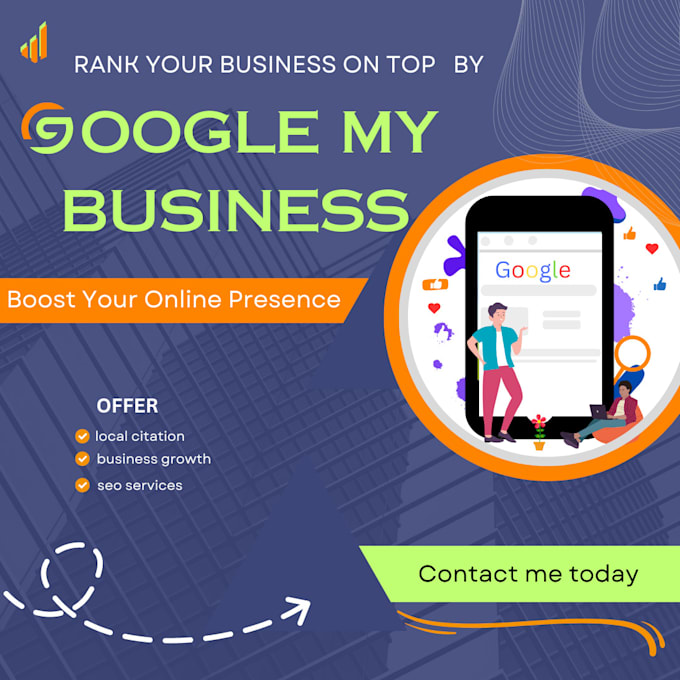 Gig Preview - List your business on google business listing