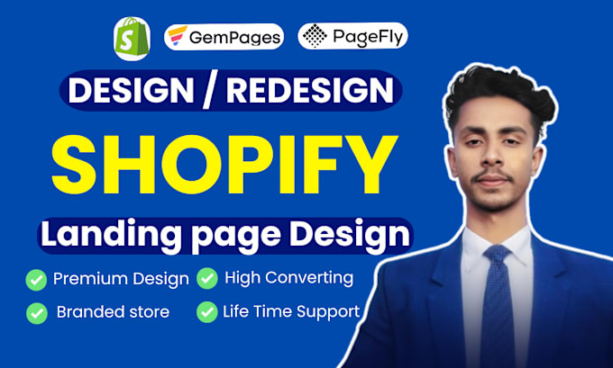 Bestseller - design or redesign high converting shopify landing page and shopify store