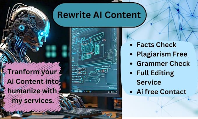 Gig Preview - Fix ai content to humanize text