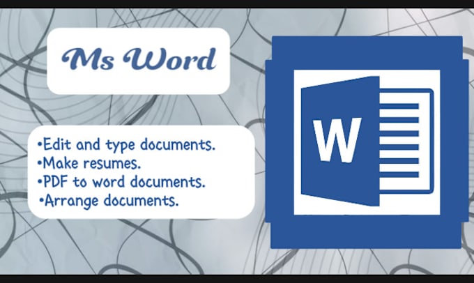 Gig Preview - Professionally type and create word documents and resumes