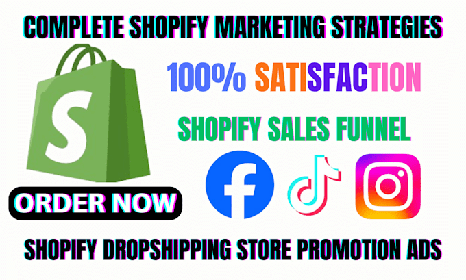 Gig Preview - Boost shopify sales, shopify dropshipping marketing, shopify store promotion ads