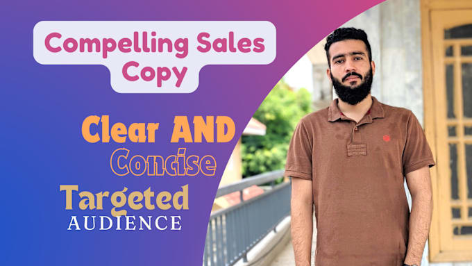 Gig Preview - Write high impact sales copy with expert copywriting