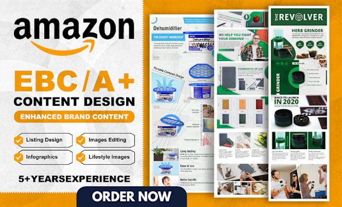 Gig Preview - Do amazon infographic image, amazon a plus content, listing image, amazon ebc