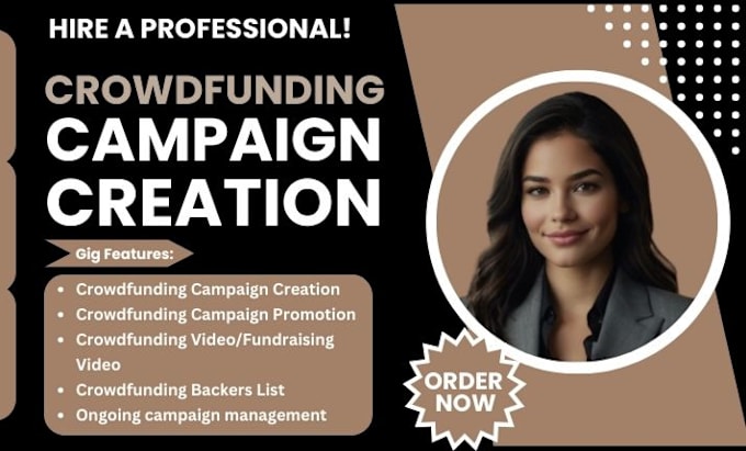 Gig Preview - Do crowdfunding campaign creation for your kickstarter indiegogo gofundme