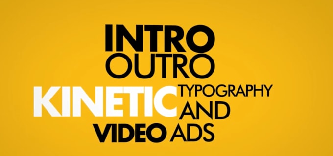 Gig Preview - Create kinetic typography and text motion graphics animation