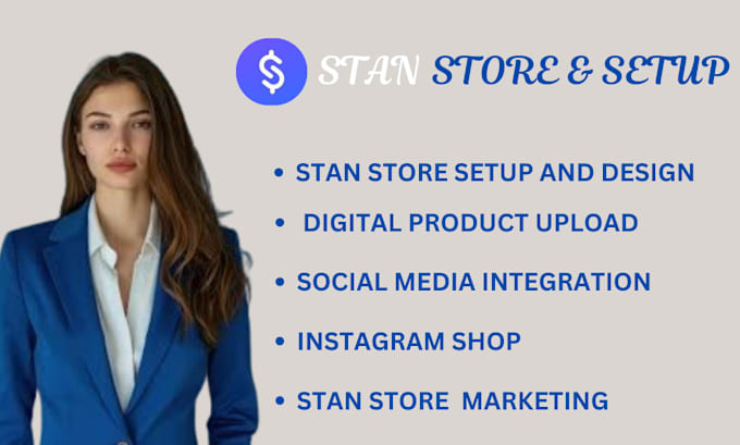 Gig Preview - Do stan store setup stan store marketing design  digital products