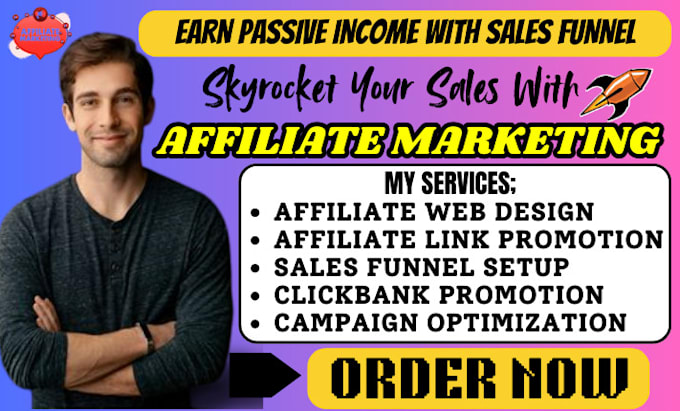 Bestseller - do affiliate marketing sales funnel, affiliate link promotion, clickbank