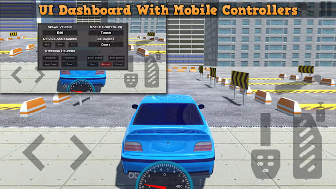 Gig Preview - Develop a realistic car controller in unity with custom behaviors and controls