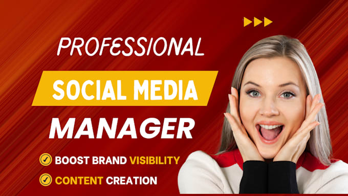 Gig Preview - Be your professional social media marketing manager with powerful content