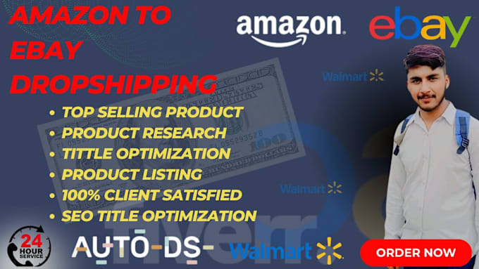 Gig Preview - Amazon to ebay dropshipping with autods