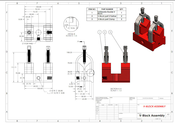 Gig Preview - Design 2d mechanical drawings using solidworks and autocad