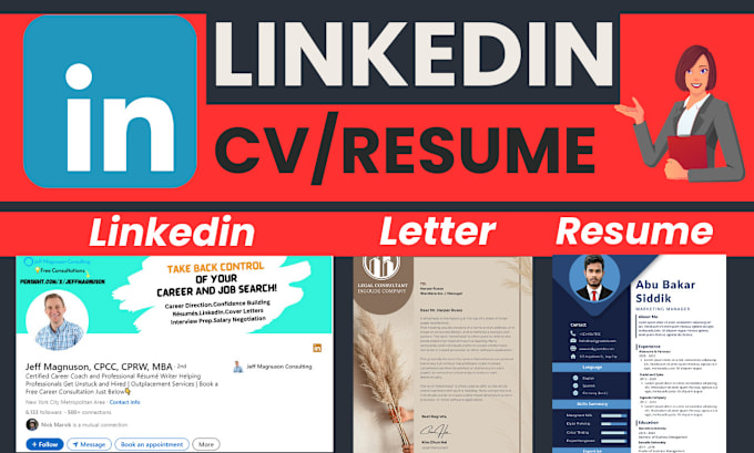 Gig Preview - Create professional resume, cover letter and linkedin profile