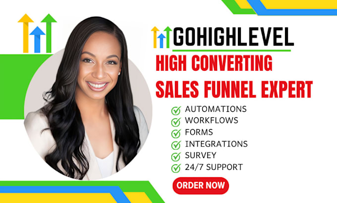 Gig Preview - Gohighlevel landing page gohighlevel website gohighlevel sales funnel ghl expert