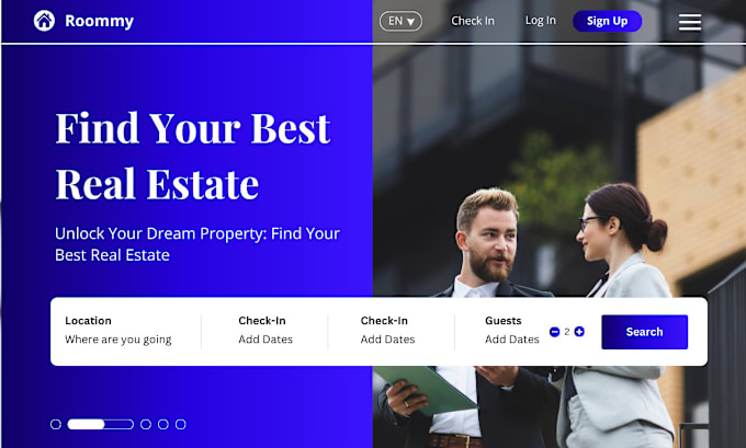 Gig Preview - Build a real estate investor landing page website  mls, idx website