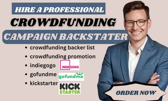 Gig Preview - Generate active crowdfunding backers list for kickstarter indiegogo gofundme