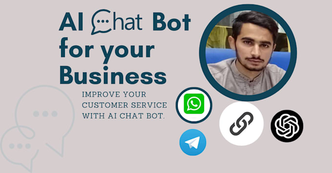 Gig Preview - Create ai bot whatsapp chatbot, telegram bot using coding or chatrace, manychat