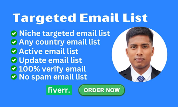 Gig Preview - Provide niche targeted email list and email blast