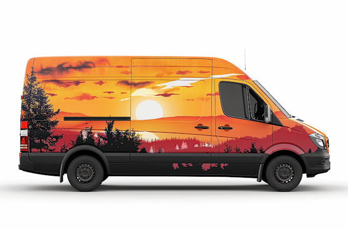 Gig Preview - Do van wrap design, van design car wrap design, van wrap