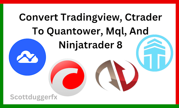 Gig Preview - Code and convert tradingview to ctrader quantower metatrader and ninjatrader