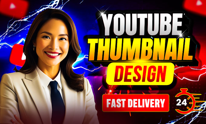 Gig Preview - Best youtube thumbnail design that attract viewers in 3hr