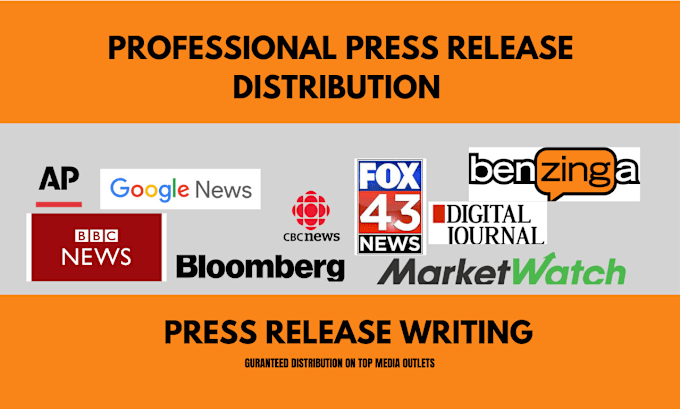 Gig Preview - Write press release and distribute press release on top media outlet