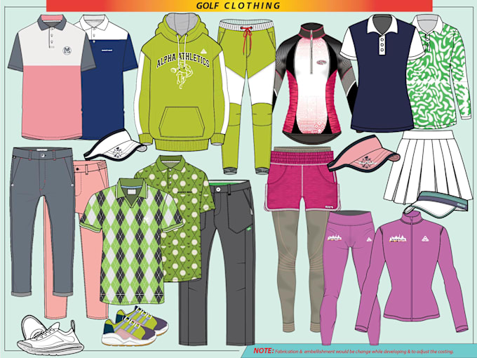 Gig Preview - Create golf clothing design